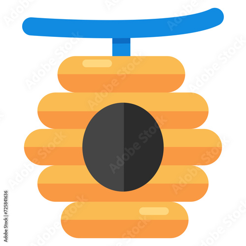 A creative design icon of beehive 
