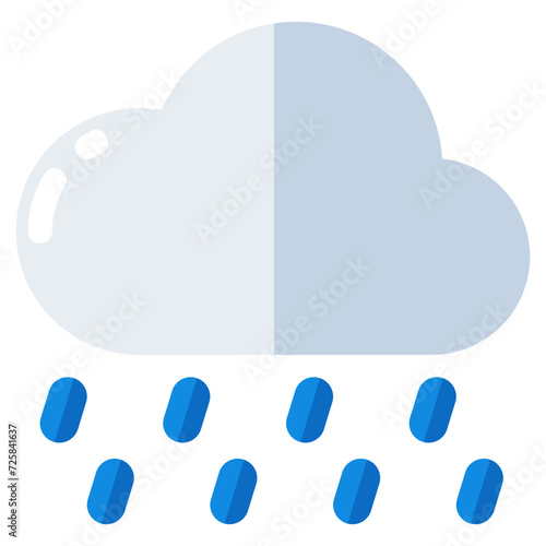 Rainfall icon in perfect design