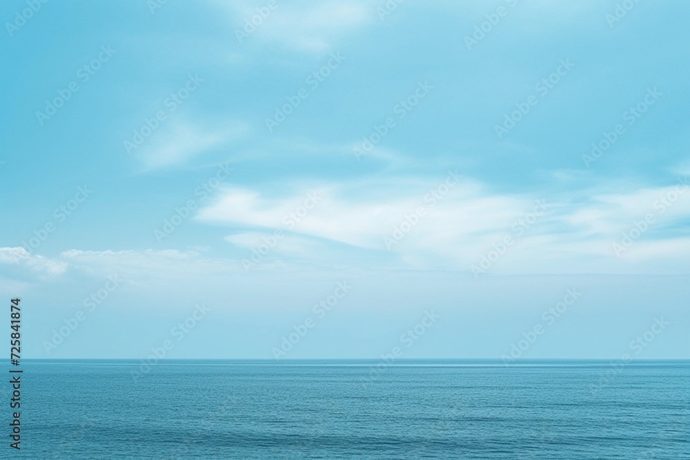 a solid background in serene sky blue, evoking a sense of tranquility and calmness