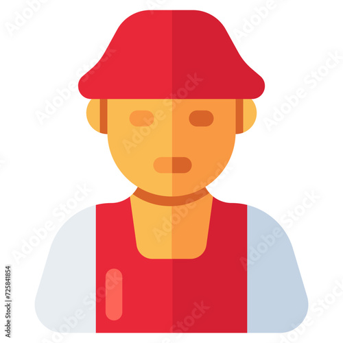 Trendy design icon of farmer 