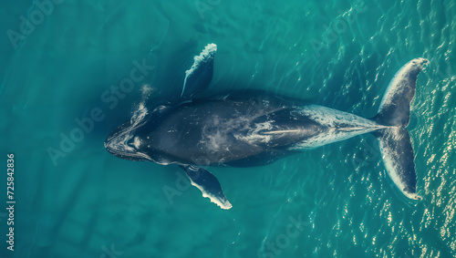 The North Atlantic right whale, already grappling with entanglements and ship strikes, faces added challenges from climate change, which is shifting its prey distribution and altering ocean conditions photo