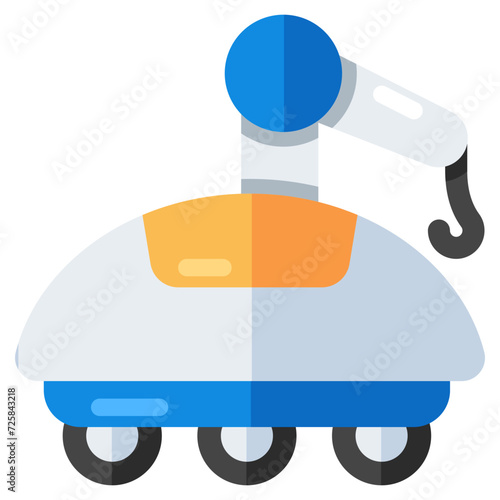 A unique design icon of space rover 