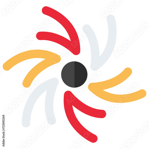 A creative design icon of spiral galaxy