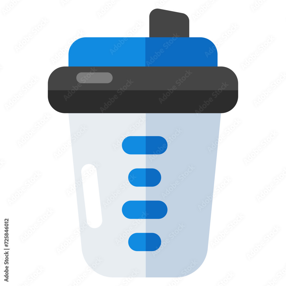 An editable design icon of takeaway drink An editable design icon of takeaway drink