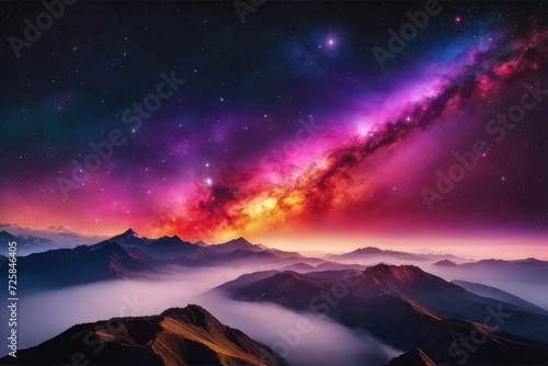 Spectacular and mesmerizing universe backdrop