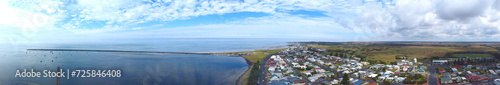Panoramic Aerial view of Port MacDonnell is the most southerly town of South Australia, located in the Limestone Coast region, south of Mount Gambier. photo