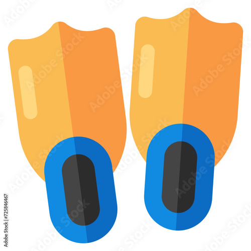Premium download icon of scuba fins