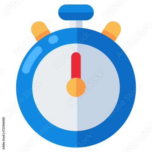Editable design icon of alarm clock
