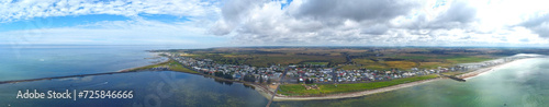 Panoramic Aerial view of Port MacDonnell is the most southerly town of South Australia, located in the Limestone Coast region, south of Mount Gambier. photo