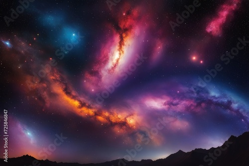 Radiant and captivating cosmic scene