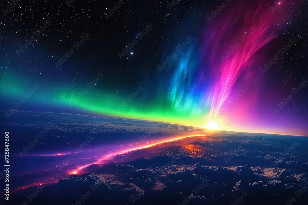 Colorful and mesmerizing astral design