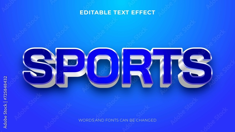 Editable 3D Text Effect Template 1