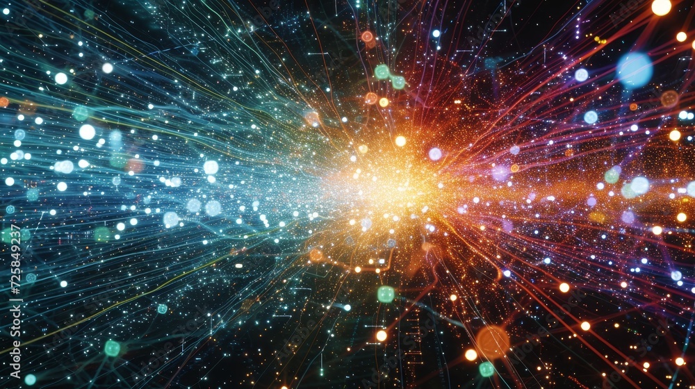 Fototapeta premium Uniting Through Pixels: Wireless Signs and the Social Media Universe