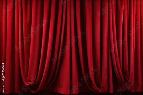 A striking image of a red curtain against a black background. Perfect for theater, entertainment, or dramatic themes