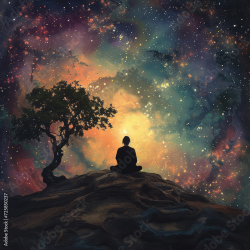 Meditation music cover album photo
