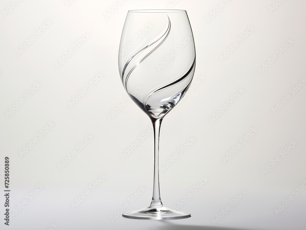 Crystal Wine Glass Elegance and Celebration Isolated on White Background AI Generated Crystal Wine Glass Elegance and Celebration Isolated on White Background AI Generated