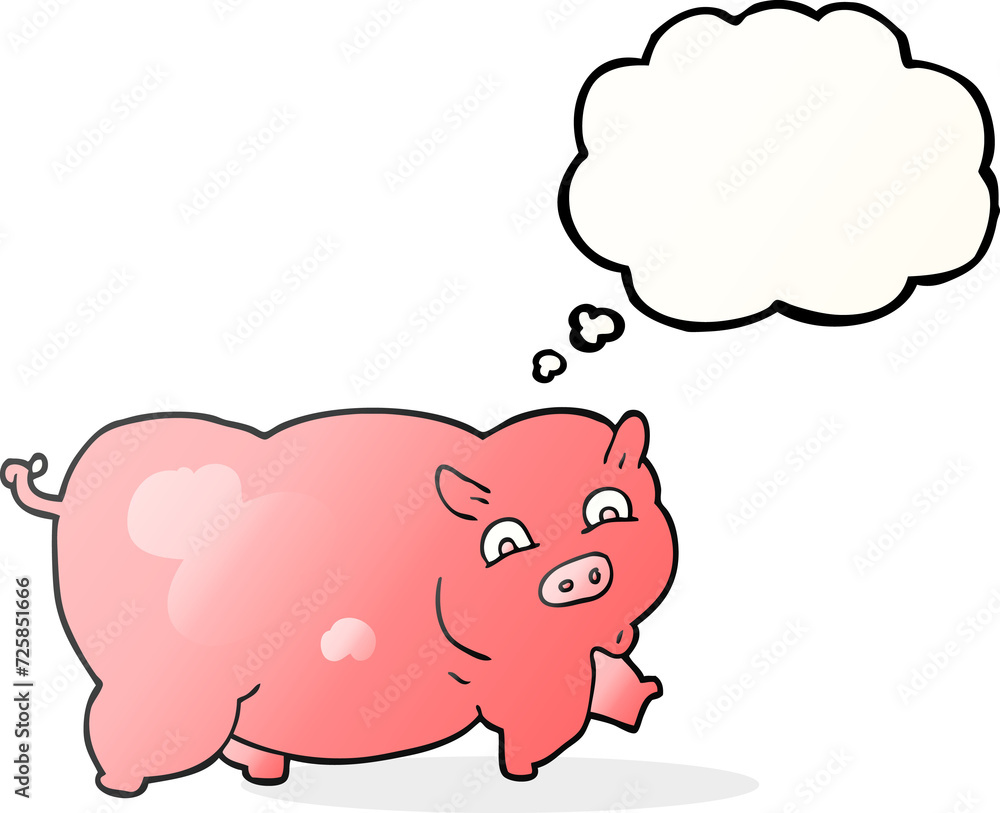 thought bubble cartoon pig thought bubble cartoon pig