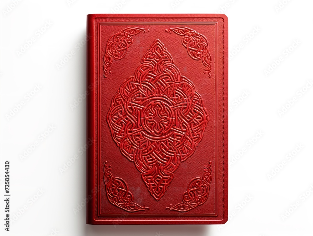 Fototapeta premium Hardcover Notebook Stationery Essential Isolated on White Background AI Generated