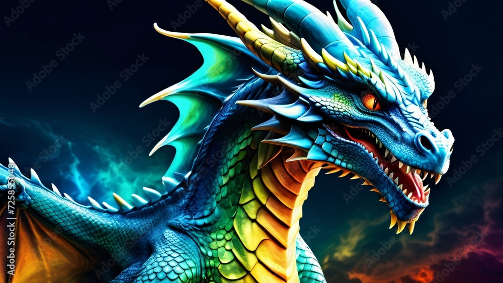 Abstract perfection, a colorful Dragon in an incredibly awesome 3D; colorful curves on a wonderfully bright background. Abstract perfection, a colorful Dragon in an incredibly awesome 3D; colorful curves on a wonderfully bright background.
