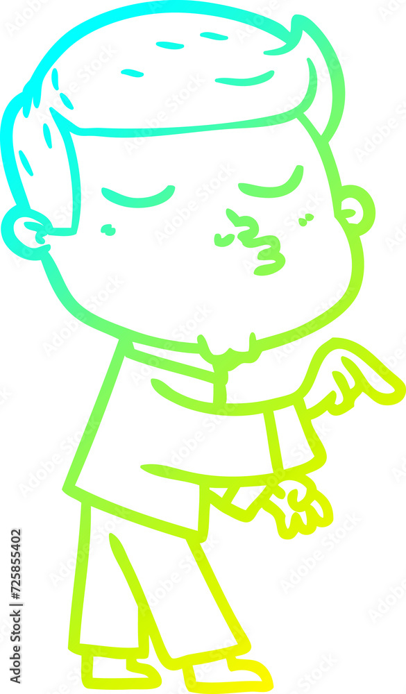 cold gradient line drawing cartoon model guy pouting cold gradient line drawing cartoon model guy pouting