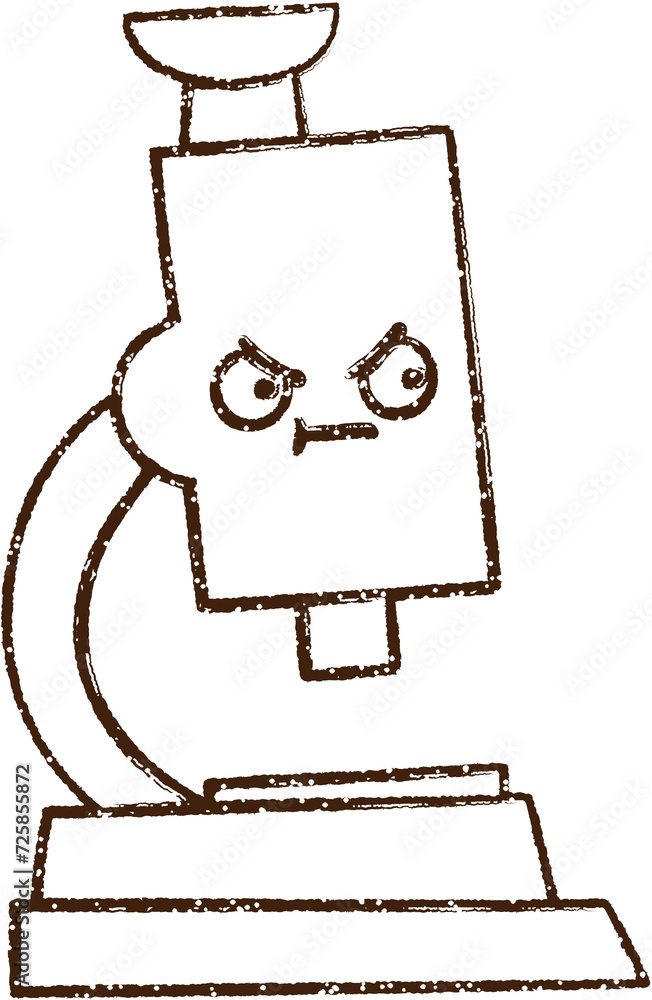 Microscope Charcoal Drawing Microscope Charcoal Drawing