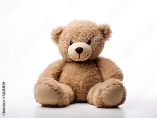 Plush Teddy Bear Soft Toy Isolated on White Background AI Generated © VisualMarketplace