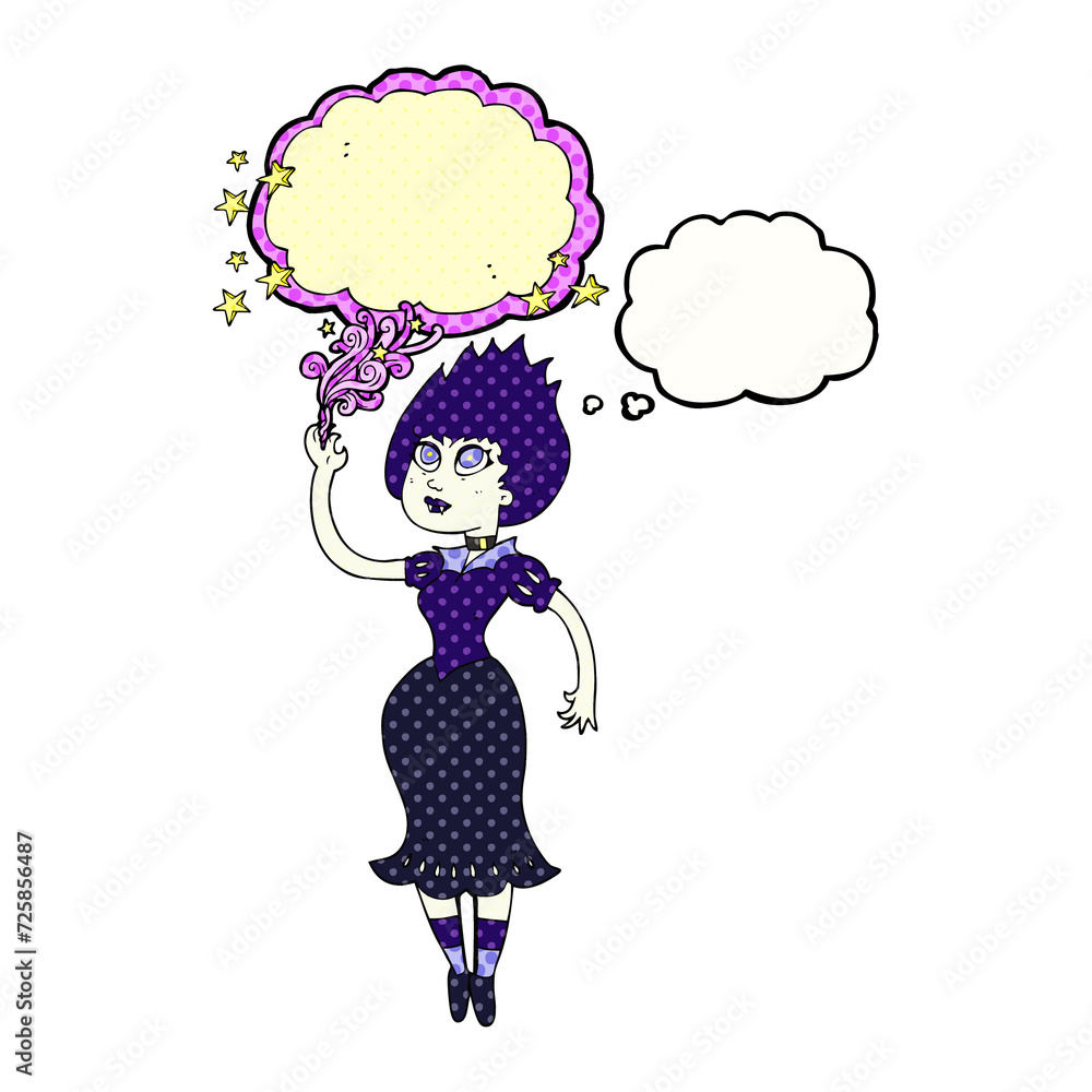 thought bubble cartoon vampire girl thought bubble cartoon vampire girl