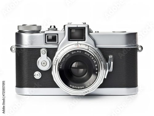 Retro Film Camera Photography Vintage Isolated on White Background AI Generated