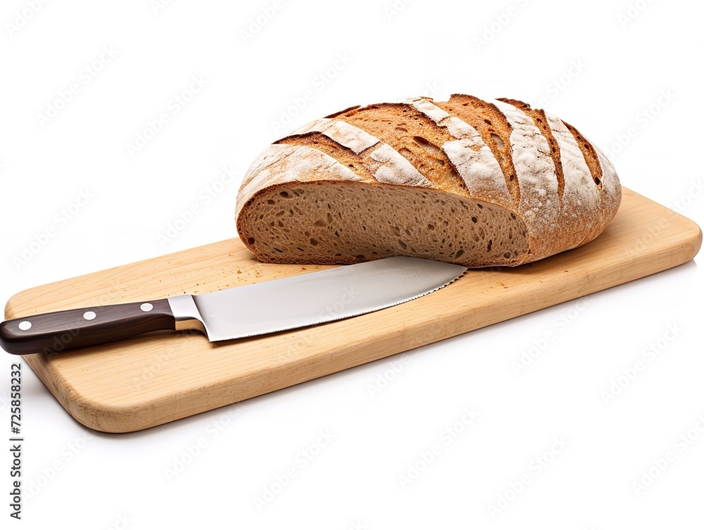 Stainless Steel Knife Precision Cutting Isolated on White Background AI Generated Stainless Steel Knife Precision Cutting Isolated on White Background AI Generated