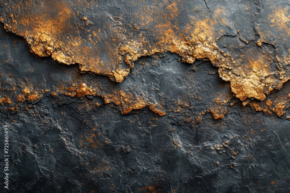 Dark background with the texture of worn rusty metal