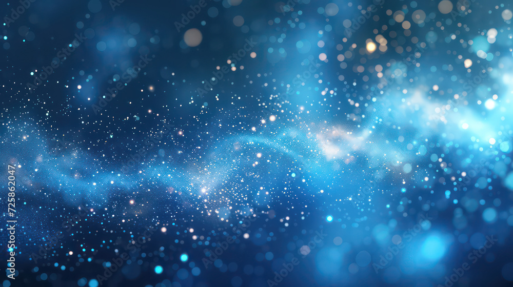 blue luxury glitter and bokeh particles, blue bokeh background, holiday festival background blue luxury glitter and bokeh particles, blue bokeh background, holiday festival background