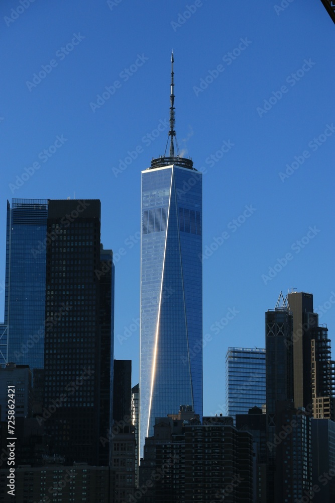 One Wolrd Trade Center, Freedom tower in lower manhattan, the financial district