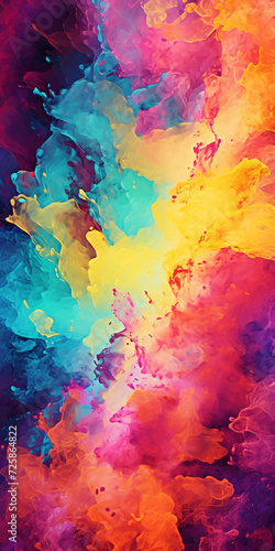 Abstract colorful background with splashes © Alicia