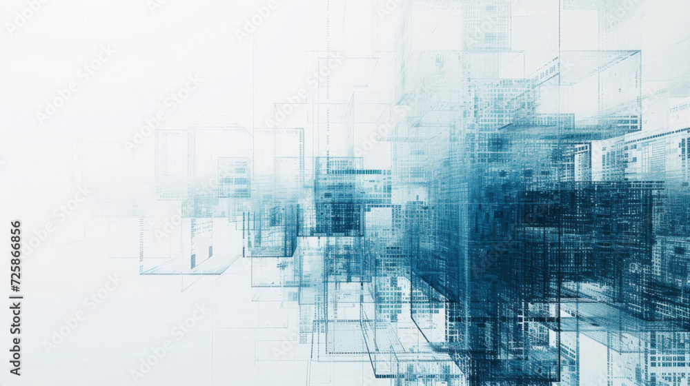 Fototapeta premium Schönheit und Komplexität von Software-Algorithmen in visueller Darstellung