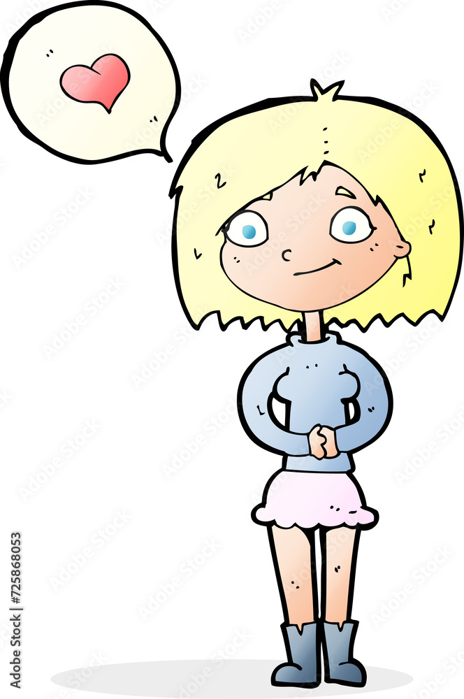cartoon woman in love cartoon woman in love