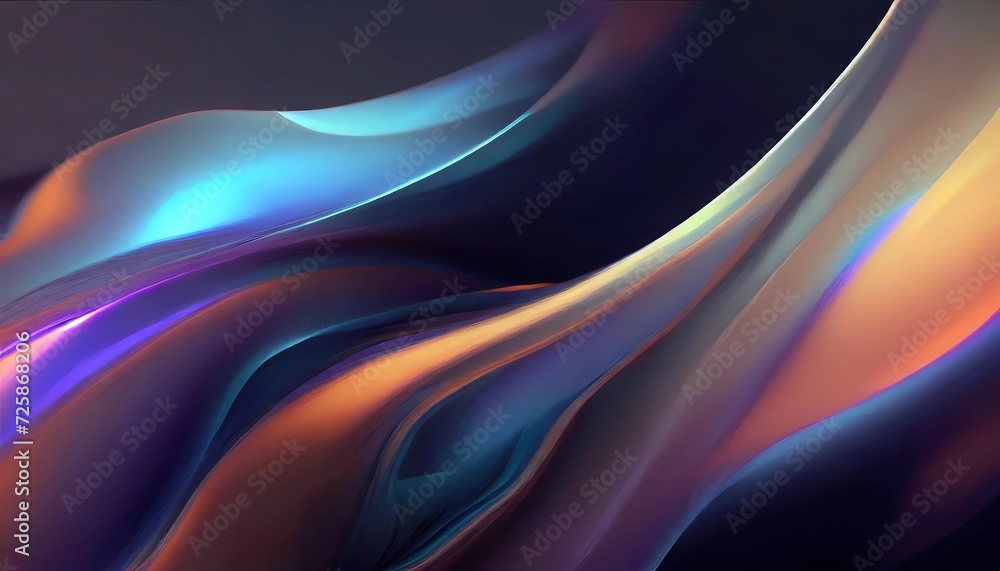 Obraz premium Spectral Silk: Abstract Color Flow