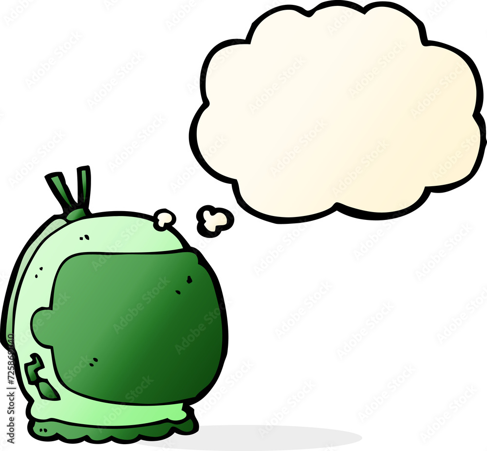 cartoon astronaut helmet with thought bubble cartoon astronaut helmet with thought bubble