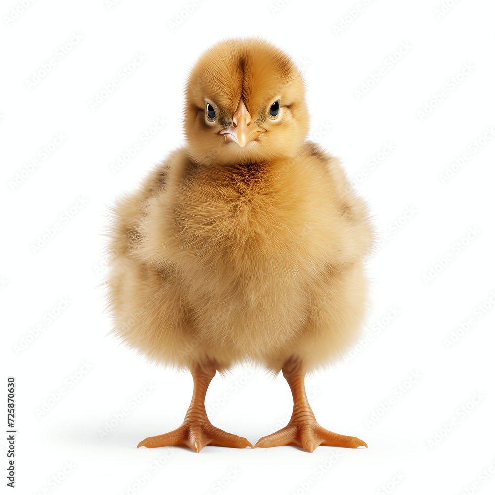 Obraz premium a chick, studio light , isolated on white background