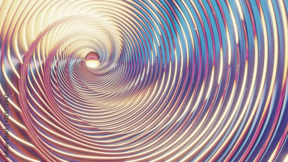 Vidéo Stock 3D holographic swirl background with various colors and an ...