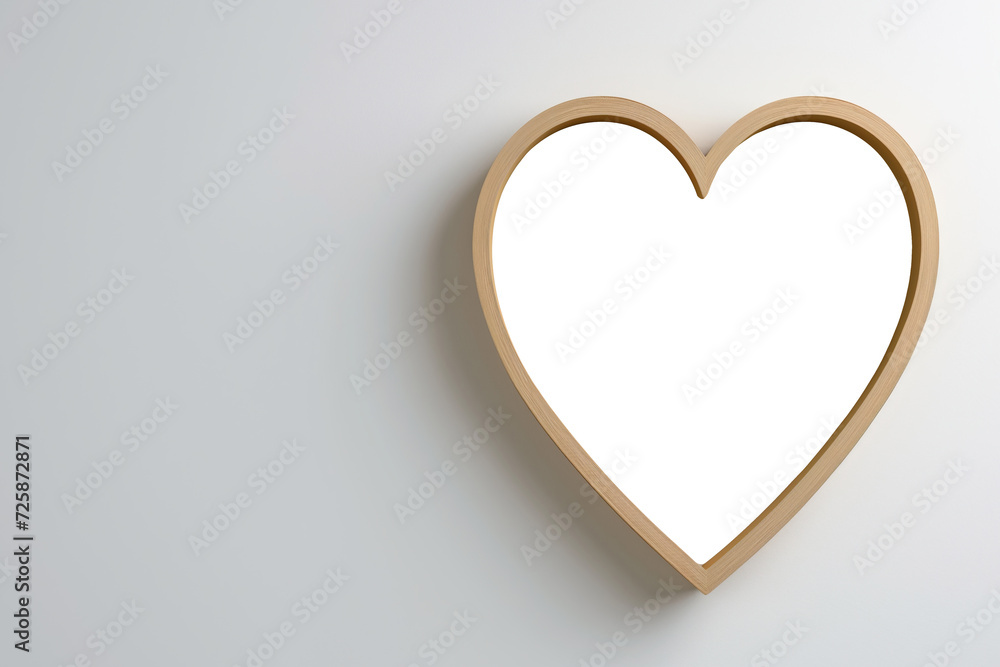 A heart-shaped frame. Valentine's day A heart-shaped frame. Valentine's day