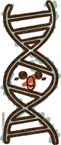 DNA Chalk Drawing