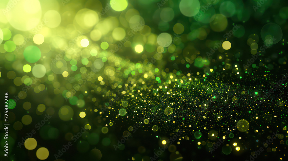green luxury glitter and bokeh particles, green bokeh background, holiday festival background green luxury glitter and bokeh particles, green bokeh background, holiday festival background
