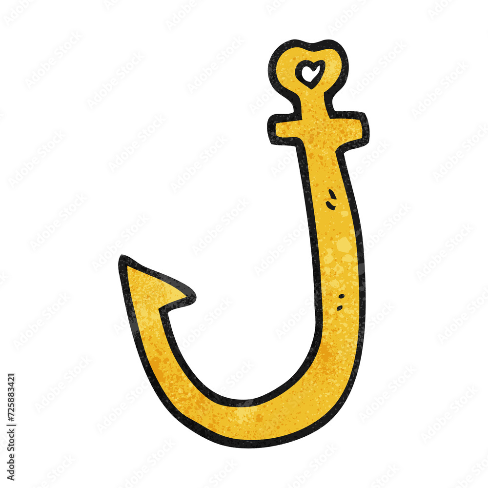 textured cartoon hook textured cartoon hook
