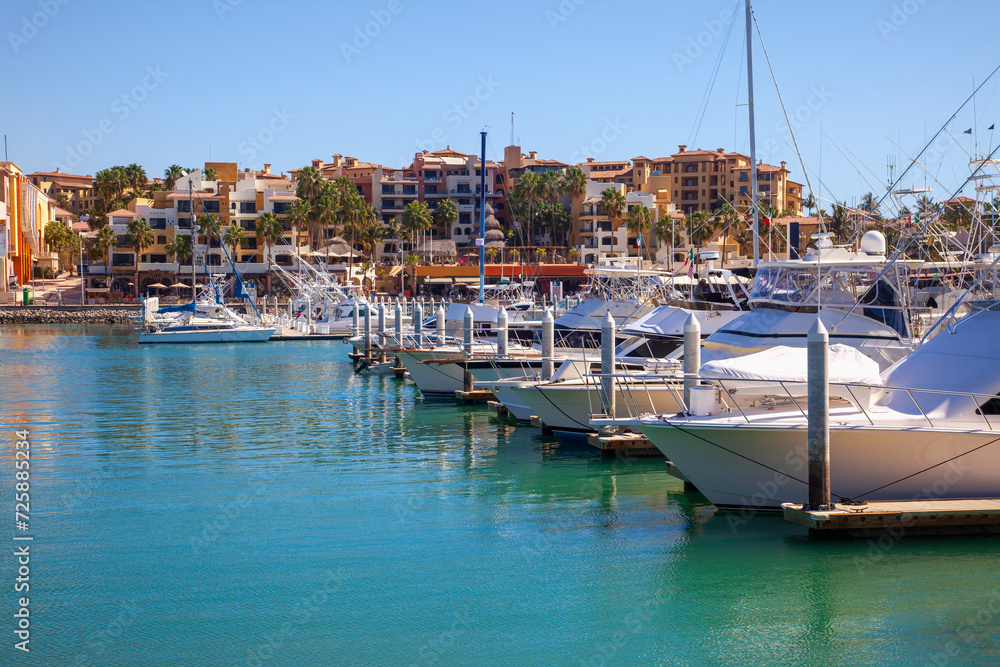 Boat Marina and Mall in Downtown Cabo San Lucas, Mexico