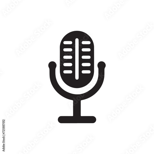 Microphone icon vector