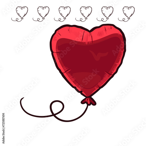 Balloon heart