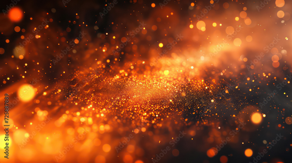 orange luxury glitter and bokeh particles, orange bokeh background, holiday festival background orange luxury glitter and bokeh particles, orange bokeh background, holiday festival background