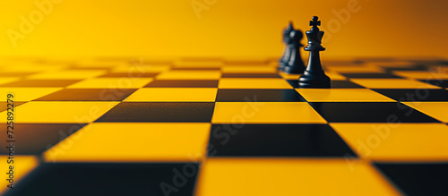 Banner Template for Chess Game. Chess Lessons and Tournament