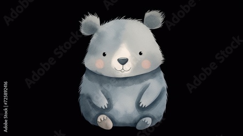 bear illustration,isolated on white background