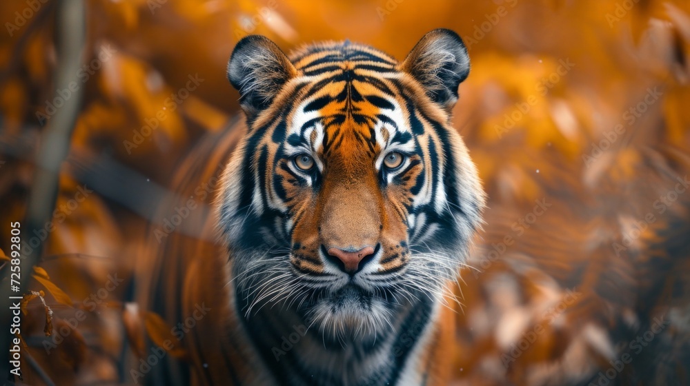 Fototapeta premium Tiger Staring Intently